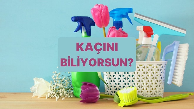 Bu Temizlik Malzemelerinin Nerelerde Kullanılacağını Bulabilecek misin?