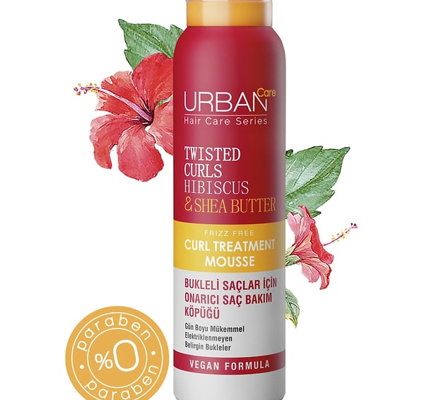 Urban Care Hibiscus & Shea Butter Bukle Belirginleştirici Onarıcı Saç Bakım Köpüğü