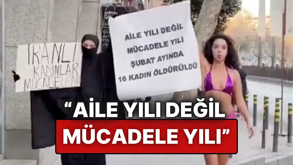 Bikinili Protestolarıyla Dikkat Çeken Melisa Aydınalp’ten Baskılara Karşı Yeni Eylem