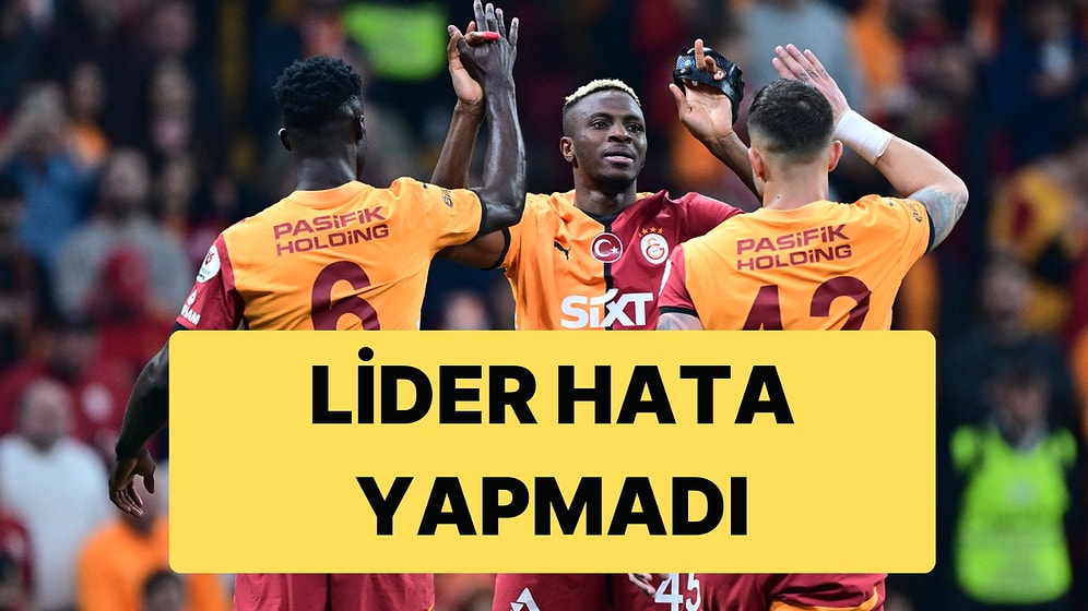 Süper Lig'de Galatasaray, Antalyaspor Engelini Rahat Aştı