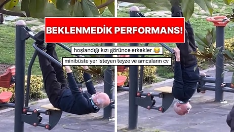 İstanbul’da Bir Amcanın Spor Aletleriyle Yaptığı Hareket Görenleri Şoke Etti