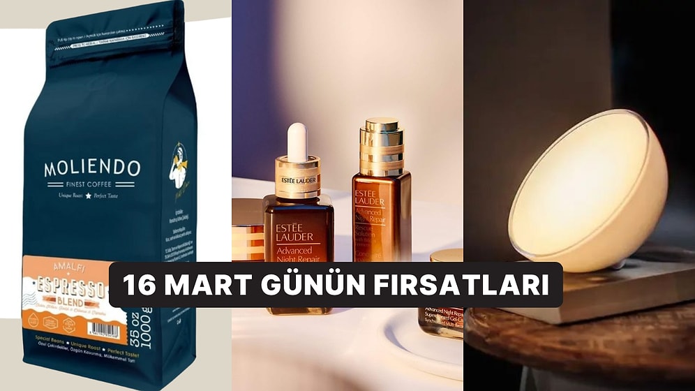 Bugün İndirimde Neler Var? Estee Lauder Cilt Bakım Setinden Moliendo Kahvelere 16 Mart 2025 Günün Fırsatları