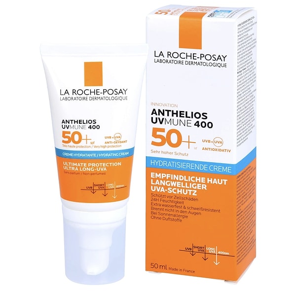 5. La Roche-Posay Anthelios Uvmune SPF 50+ - Yüz Güneş Kremi (Hassas Ciltler İçin)