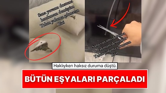 Aldatıldığını Öğrenen Kişi Evdeki Eşyaları Parçaladığı Anları Sosyal Medya Hesabından Paylaştı