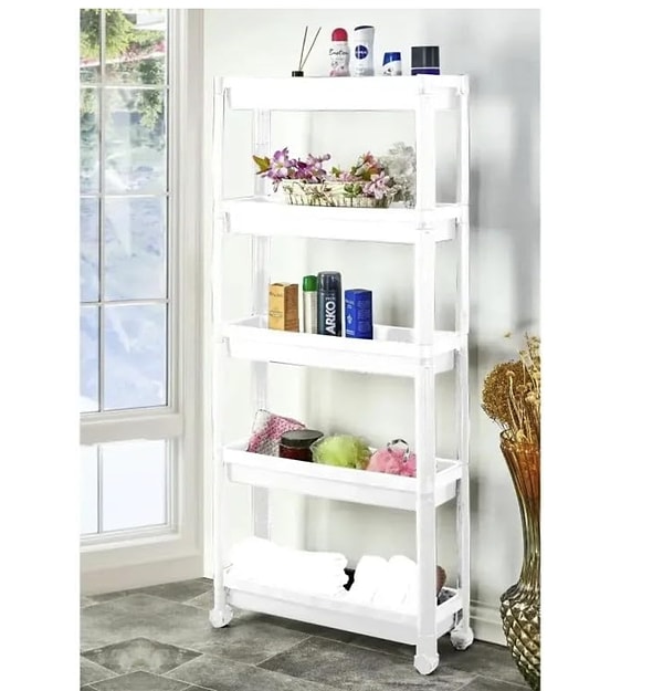 Sev Plastik 5 Katlı Tekerlekli Organizer
