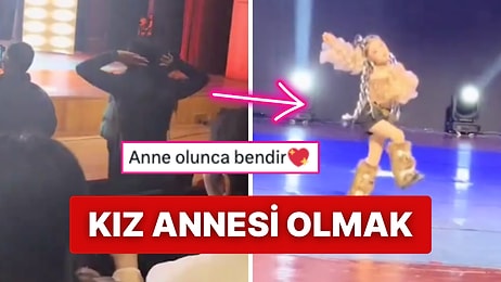 Koreografiyi Unutmasın Diye Gösteri Boyunca Kızıyla Birlikte Dans Eden Anne Viral Oldu