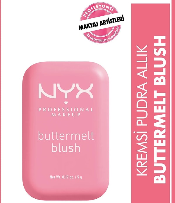 11. NYX Professional Makeup Buttermelt Blush Kremsi Pudra Allık - 02 Butta Together