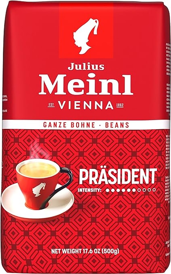 Julius Meinl President Çekirdek Kahve, Orta Kavrulmuş, Classic Aromalı