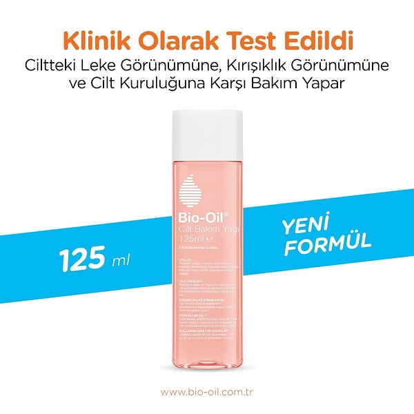 2. Bio-Oil Çatlak Oluşumunu Önleyici Cilt Bakım Yağı (125ml)