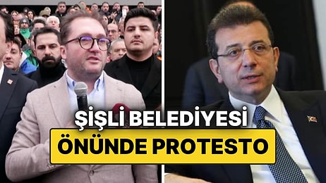 Ekrem İmamoğlu ve Şişli Belediye Başkanı Şahan'ın Gözaltına Alınması Şişli Belediyesi Önünde Protesto Edildi