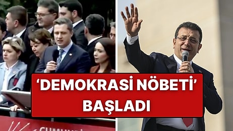 CHP Genel Merkezi'nde 'Demokrasi Nöbeti' Başladı: "Yol Arkadaşlarımızı Yedirtmeyiz"