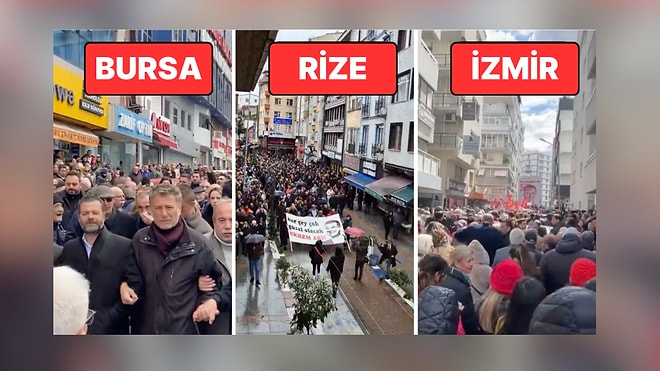 Gözaltına Alınan Ekrem İmamoğlu'na Destek İçin Ülkenin Dört Bir Yanında Protesto Gösterileri Başladı