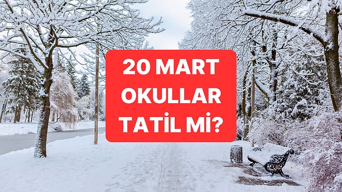 Yarın Okullar Tatil mi? 20 Mart 2025 Kar Tatili Olan İller Hangileri?