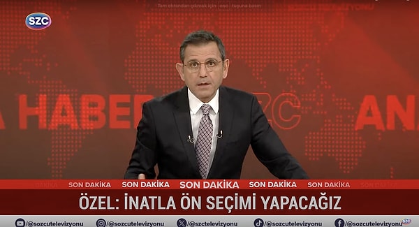 Sözcü TV'de Fatih Portakal bu açıklama üzerinden konuştu.