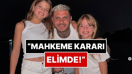 Çocukları Görecek Diye Kıyameti Koparan Wanda Nara'dan Yaka Silken Icardi Kızlarına Seslendi!