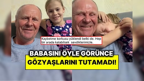 Yaşlandırma Filtresiyle Babasının Yıllar Sonraki Halini Gören Küçük Kız Gözyaşlarını Tutamadı