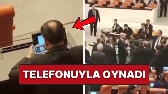 TBMM’de Gerginlik Sırasında Bir Milletvekili Telefonda Batak Oynarken Görüntülendi