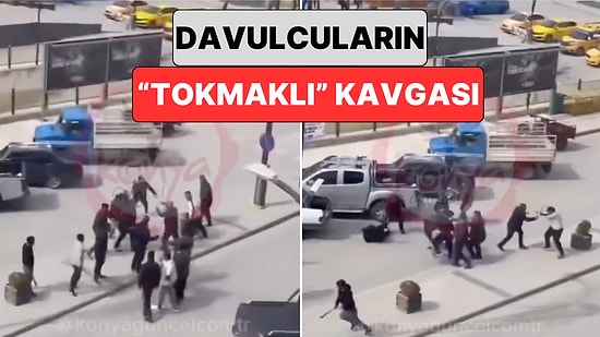Konya'da Aralarında Kavga Çıkan Ramazan Davulcuları Birbirlerine Davul Tokmağıyla Saldırdı