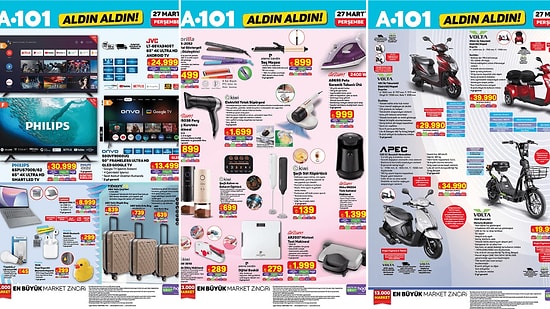 A101'e Elektrikli Motorlu Bisiklet Geliyor! 27 Mart 2025 A101 Aldın Aldın Kataloğu