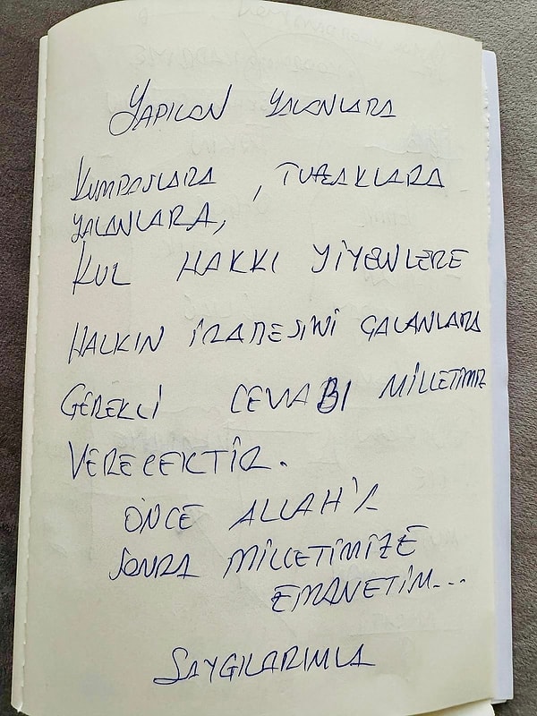 Gözaltına alındığı gün bu mesajı paylaşmıştı: