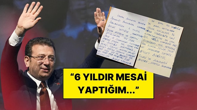 Ekrem İmamoğlu İBB Çalışanlarına El Yazısıyla Yazdığı Mesajı Gönderdi