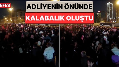 Ekrem İmamoğlu Destekçileri Çağlayan Adliyesi'nin Önünde Toplanmaya Başladı