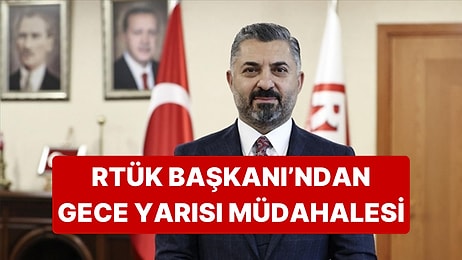 RTÜK Başkanı Ebubekir Şahin'den Kanallara Gece Yarısı Uyarısı Geldi