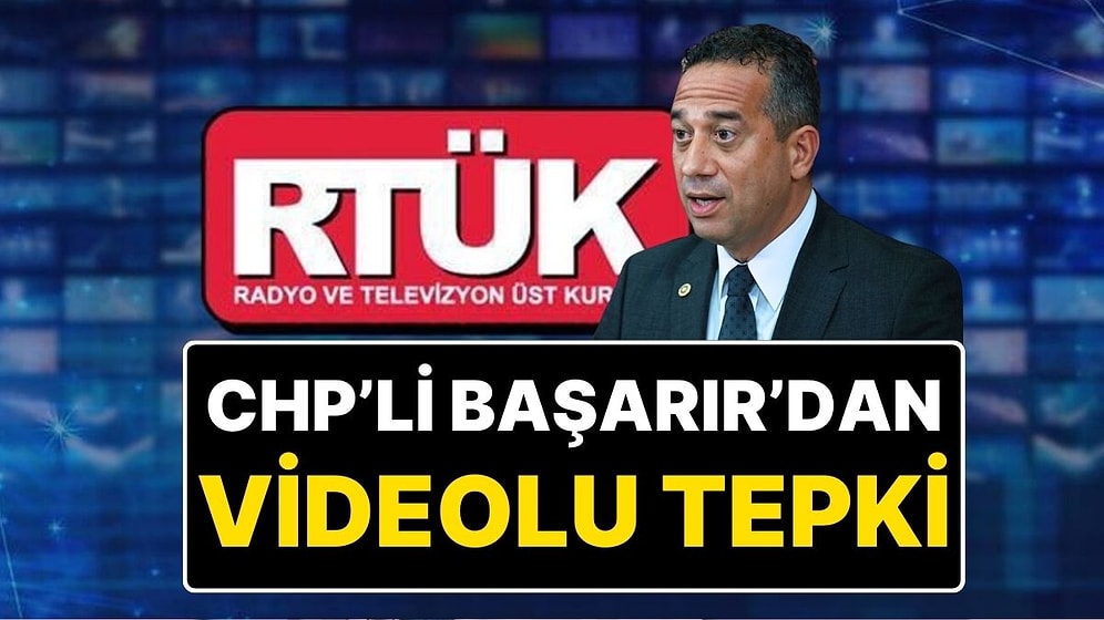 CHP'li Ali Mahir Başarır: "Çin TV'si Burada Canlı Yayın Yapıyor, Halk TV, Sözcü, Tele 1 Yapamıyor”