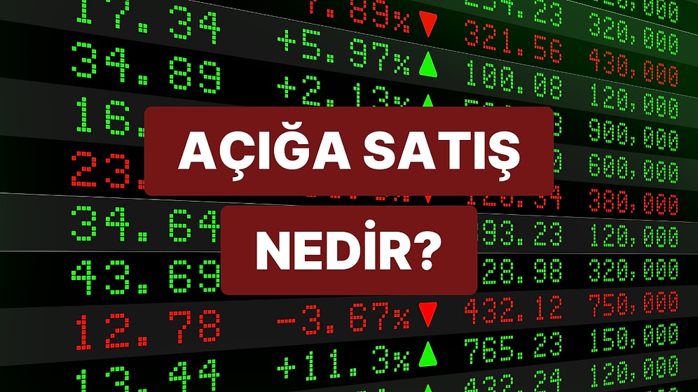 Dr. Hakan Özerol Açıklıyor! Borsada Açığa Satış Nedir?