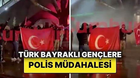 Ankara’da Polis, Elinde Türk Bayrağı Olan Gençlere Tazyikli Su Sıktı