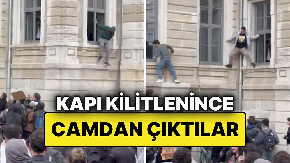 İTÜ Maçka Kampüsü'nde Eylem: Güvenlik Kapıları Kilitledi, Öğrenciler Camlardan Çıktı!