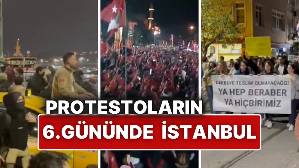 Ekrem İmamoğlu'nu Desteklemek İçin İstanbul'un Farklı Noktalarında Protestolar Sürüyor