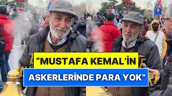 Protestolarda Salep Satan Vatandaştan Ekonomik Düzey Yorumu: “Mustafa Kemal’in Askerlerinde Para Yok”