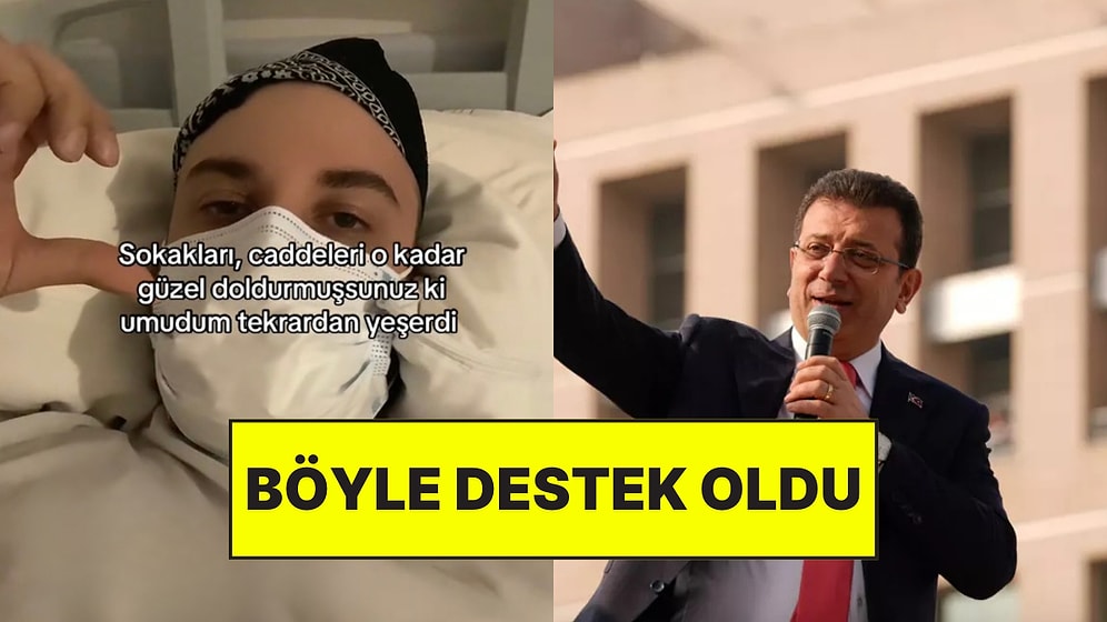 Kanser Tedavisi Gören Genç, Ekrem İmamoğlu’na Desteğini Sosyal Medya Paylaşımıyla Yaptı