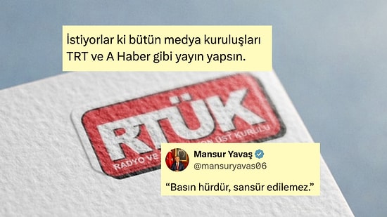 RTÜK'ün Muhalif Kanallara Verdiği Tarihi Cezalara Gelen Tepkiler