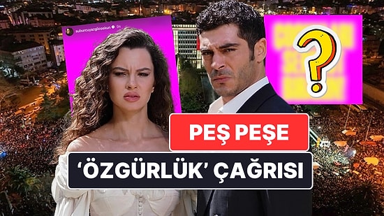 Bir Gece Masalı'nın Başrolleri Burak Deniz ve Su Burcu Yazgı Coşkun'dan Tutuklanan Öğrencilere Destek