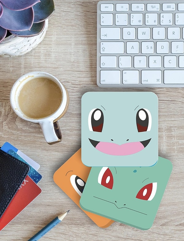 Karbonsoft Pokemon Temalı Bardak Altlığı