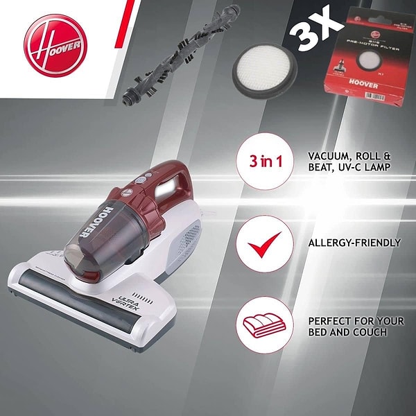 Hoover Ultra Vortex UV-C Işınlı Pro Yatak Ve Koltuk Temizleyici