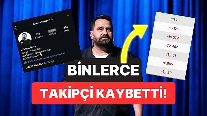 Ünlü Stand-up Komedyeni Gökhan Ünver de Boykot Edilmeye Başlandı: Bir Haftada Binlerce Takipçi Kaybetti