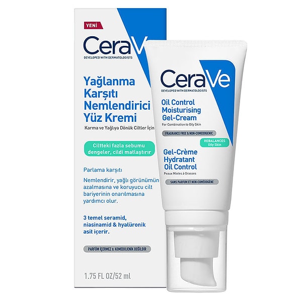 CeraVe Yağlanma Karşıtı Nemlendirici Yüz Kremi