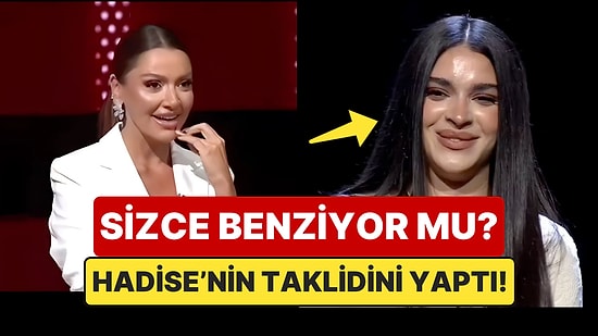 O Ses Türkiye'ye Hadise'nin Taklidini Yapan Yarışmacı Damga Vurdu!