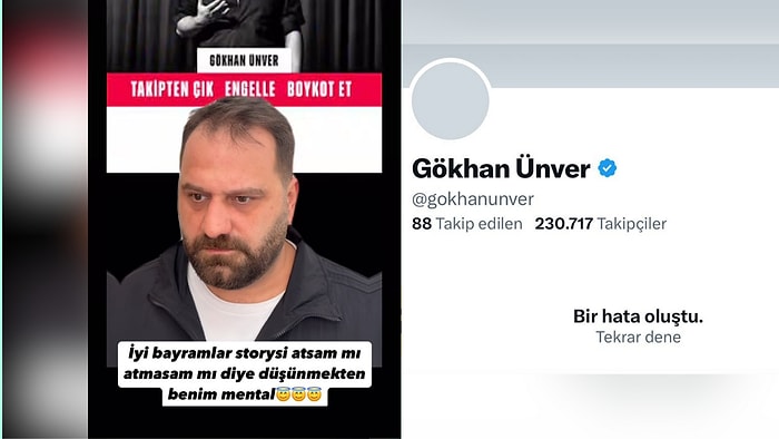 Son Günlerin Tepki Çeken İsmi Gökhan Ünver X Hesabını Kapadı