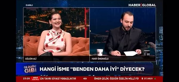 "Senden daha iyi bir oyuncu olduğunda durdurabilirsin" diyen Ömeroğlu, Gülsim Ali'ye isimleri saymaya başladı.