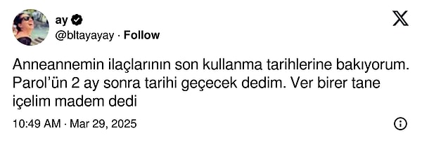 "Ver birer tane içelim" mi?