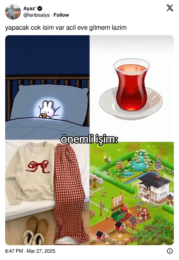 Önemli işim: Çay