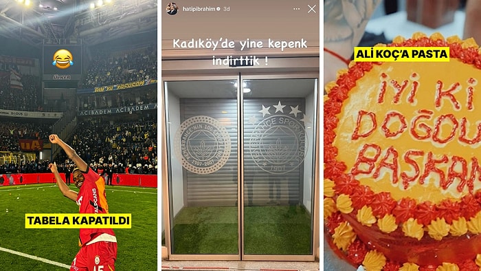 Galatasaray'ın Fenerbahçe Galibiyeti Paylaşımları