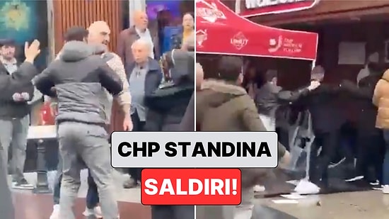 Trabzon'da Ekrem İmamoğlu İçin İmza Toplanan Standa Bir Şahıs Saldırdı