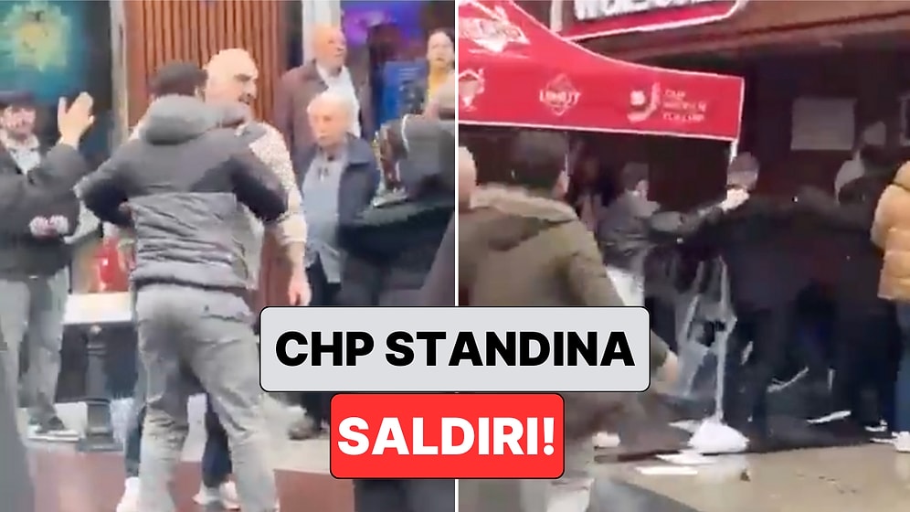 Trabzon'da Ekrem İmamoğlu İçin İmza Toplanan Standa Bir Şahıs Saldırdı