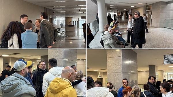 Üzümoğlu’nun emniyetten adliyeye sevki beklenirken birçok ünlü isim Çağlayan Adliyesi'nde hazır bulundu.