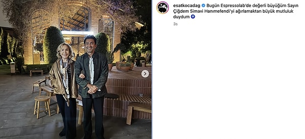 Ali Koç’un annesi Çiğdem Simavi'den Espressolab’e ziyaret.